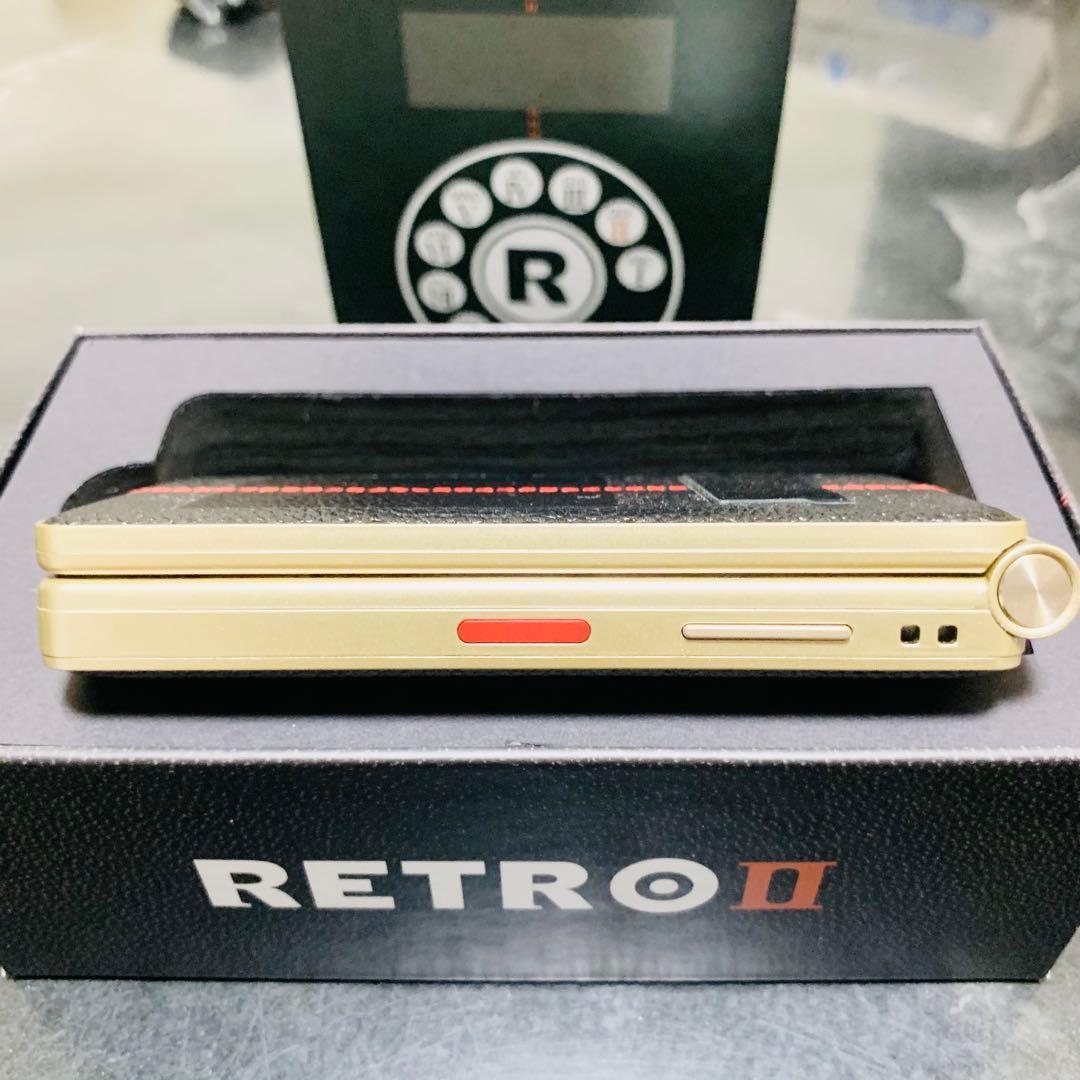 Mode1 ガラケー 型 SIMフリー RetroII レザー調 ブラック