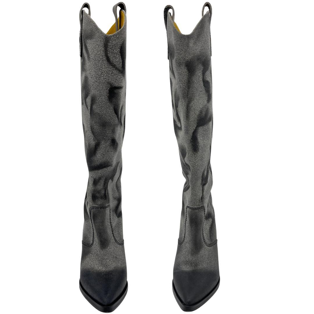 DIESEL ディーゼル ウェスタンブーツ 総柄 38