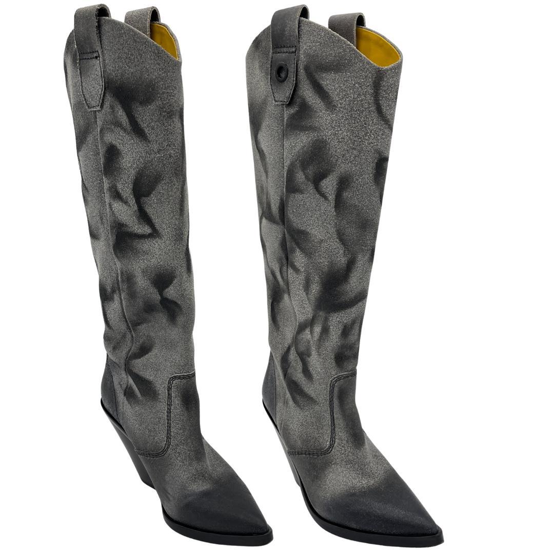 DIESEL ディーゼル ウェスタンブーツ 総柄 38