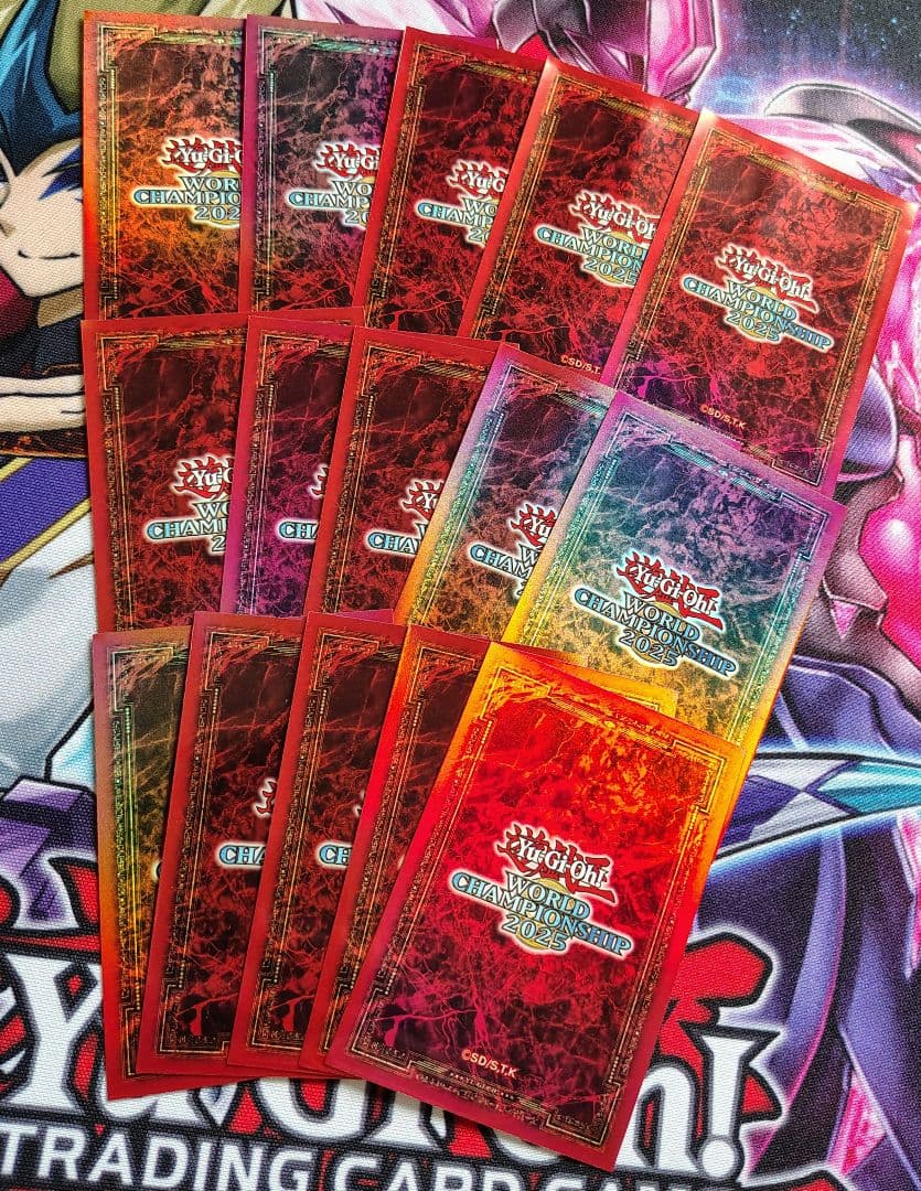 遊戯王 WCS 2025 スリーブ 赤 15枚 バラ売り