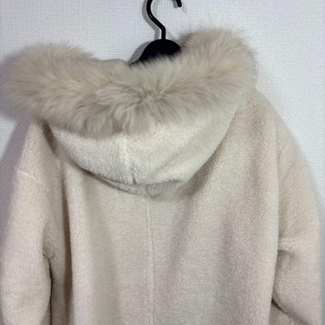 LASUD ボアコート　アイボリー　未使用品サイズ9号　定価34000円タグ無し