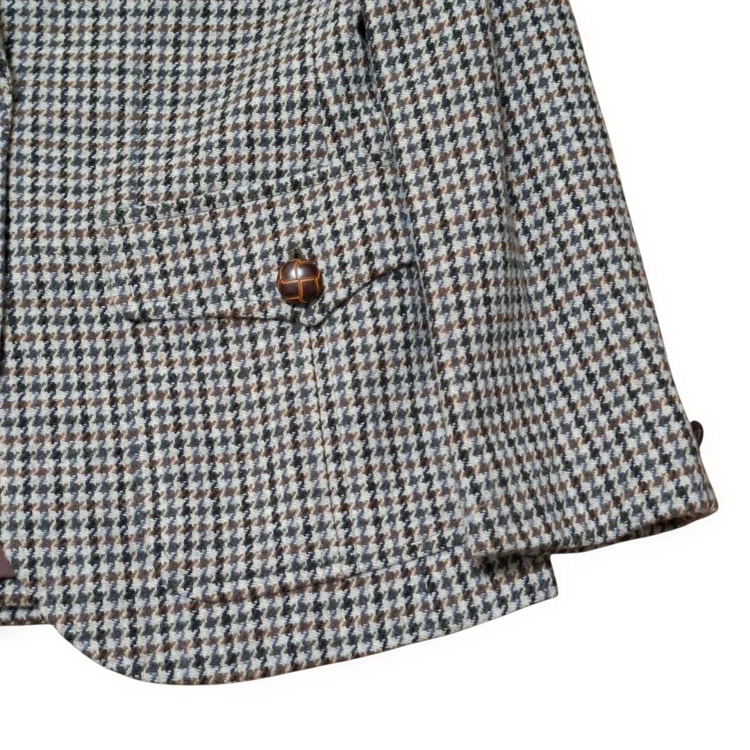 BURBERRYS　セットアップ　千鳥柄　Sサイズ　ブラウン　スカートスーツ