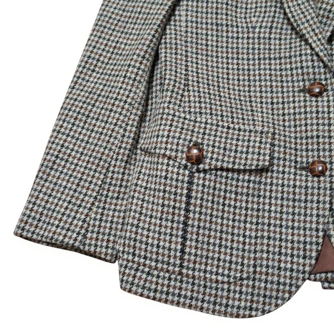 BURBERRYS　セットアップ　千鳥柄　Sサイズ　ブラウン　スカートスーツ