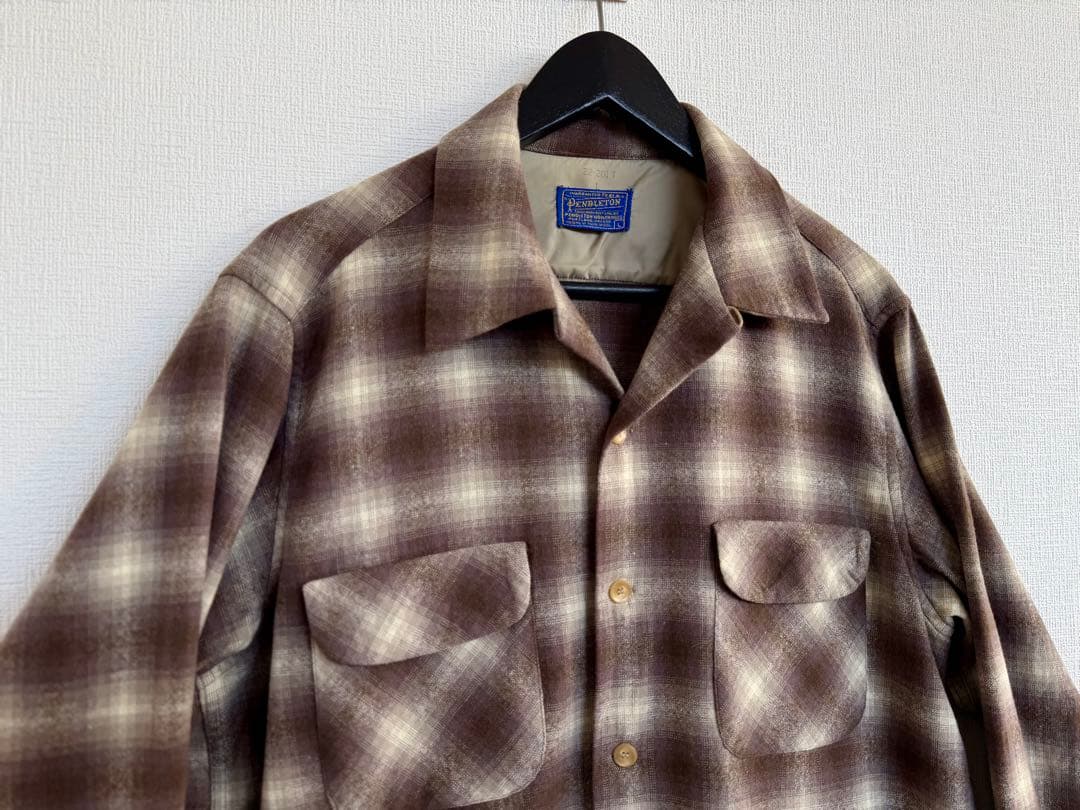 超超スペシャル 60s ペンドルトン オンブレ チェック シャツ L ブラウン