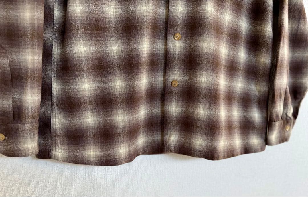 超超スペシャル 60s ペンドルトン オンブレ チェック シャツ L ブラウン