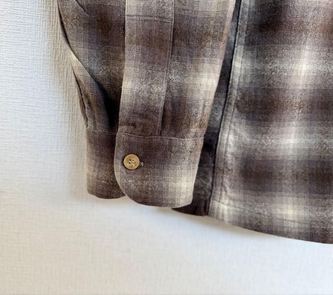超超スペシャル 60s ペンドルトン オンブレ チェック シャツ L ブラウン