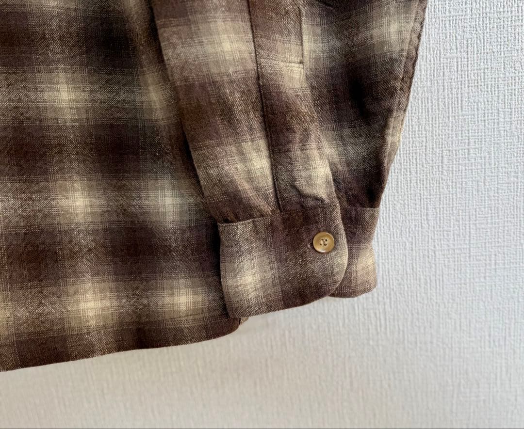 超超スペシャル 60s ペンドルトン オンブレ チェック シャツ L ブラウン