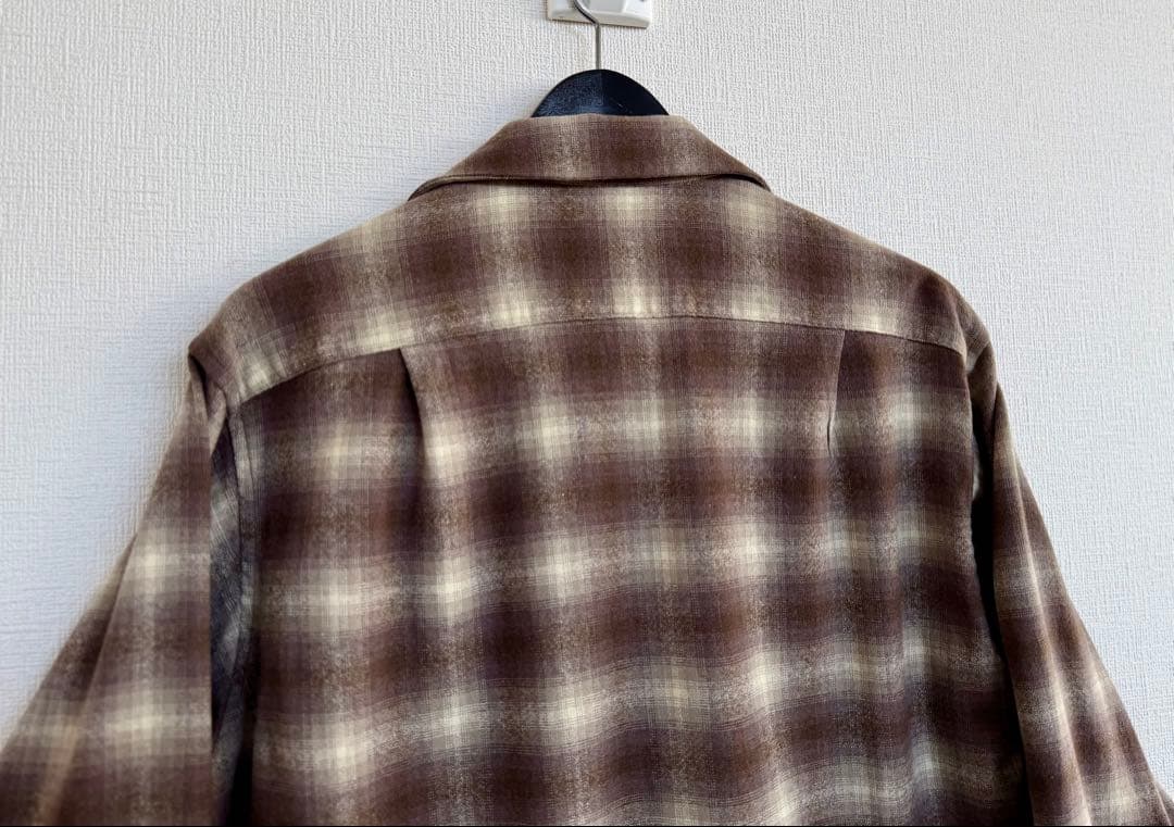 超超スペシャル 60s ペンドルトン オンブレ チェック シャツ L ブラウン