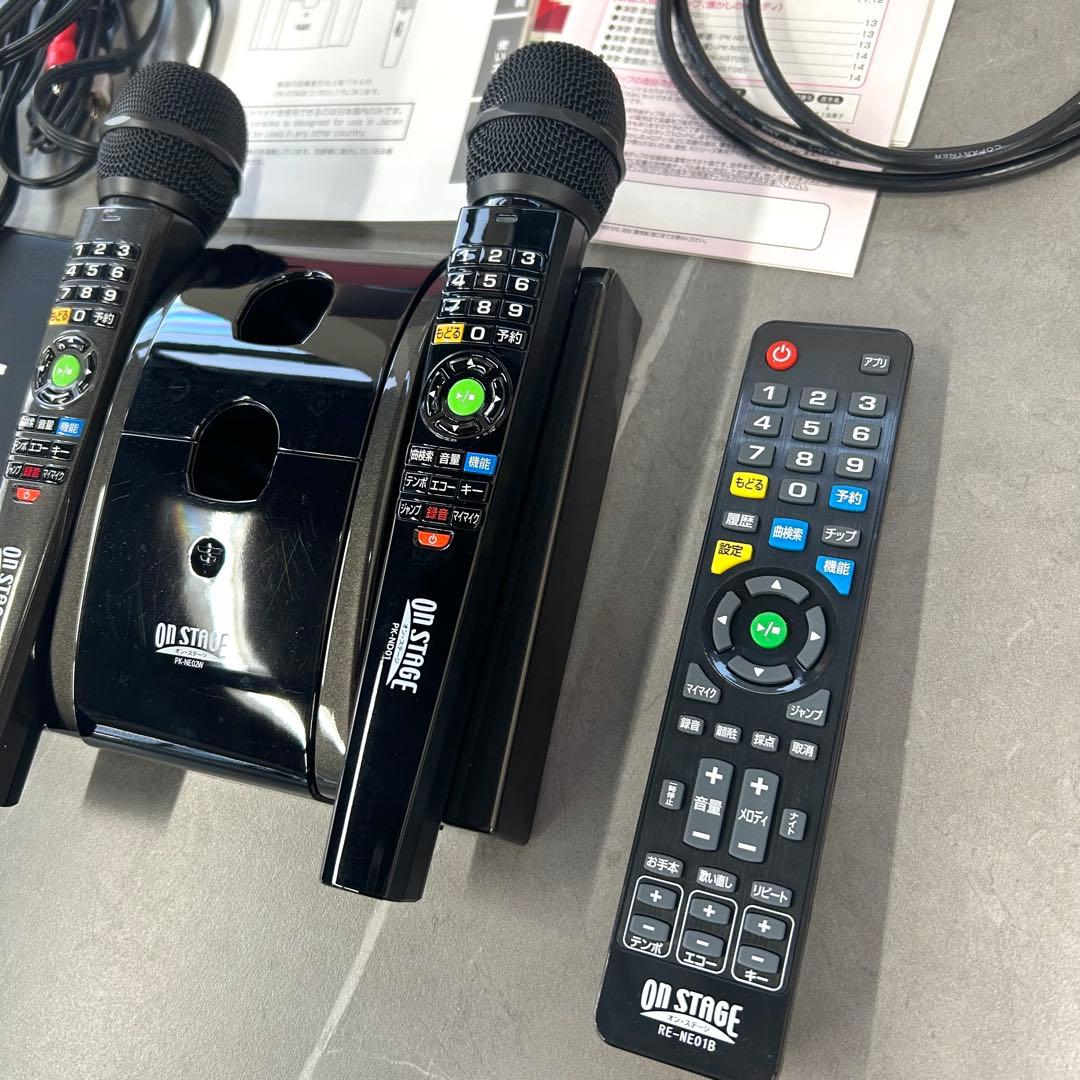 【動作確認済】オン・ステージ パーソナルカラオケ マイク2本付き