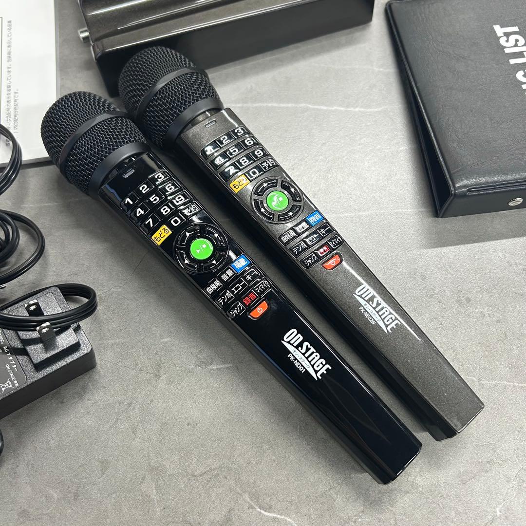 【動作確認済】オン・ステージ パーソナルカラオケ マイク2本付き