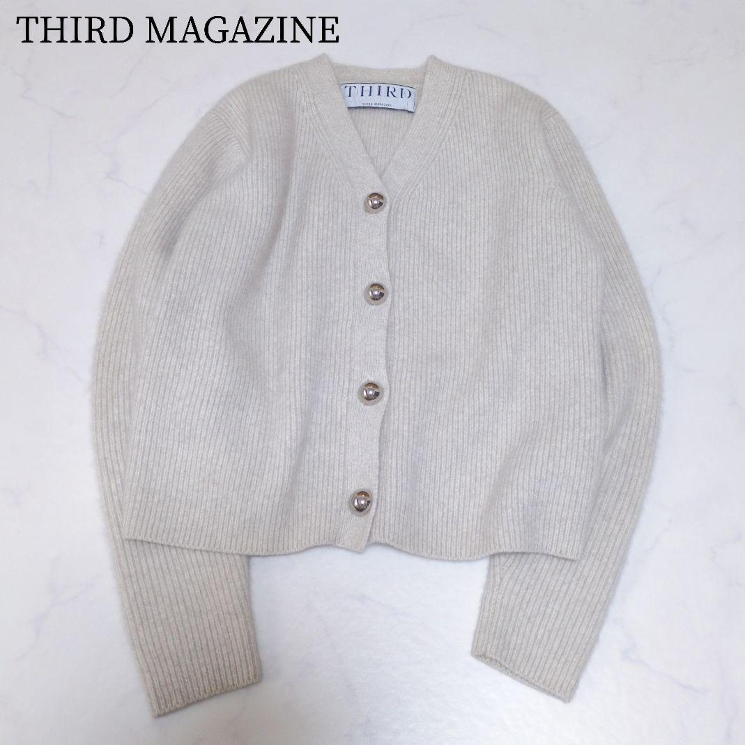 極美品✨️サードマガジン リブ編みショートカーディガン ふんわり❁