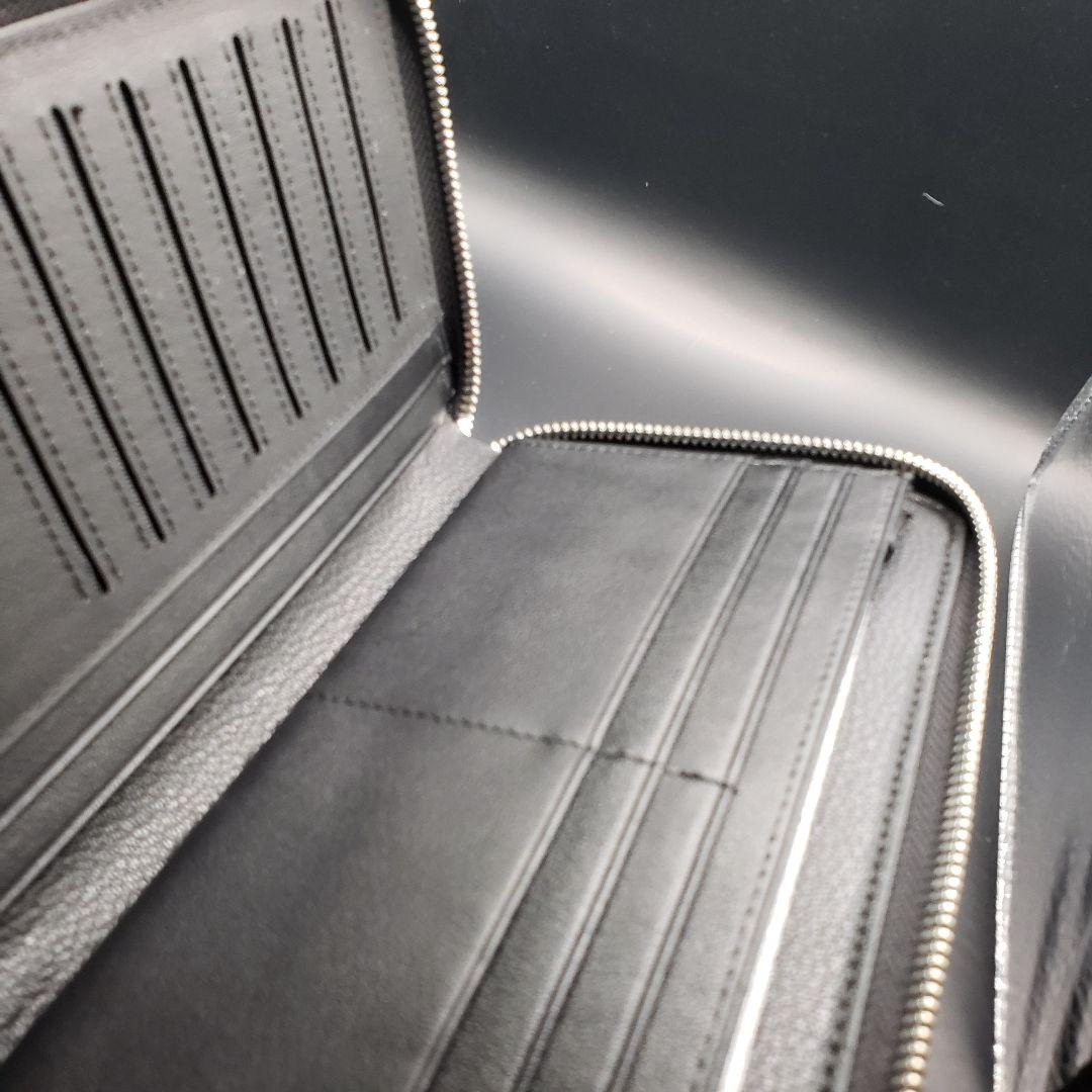 【新品未使用】シャムワニ革　長財布　人気のダブルファスナー