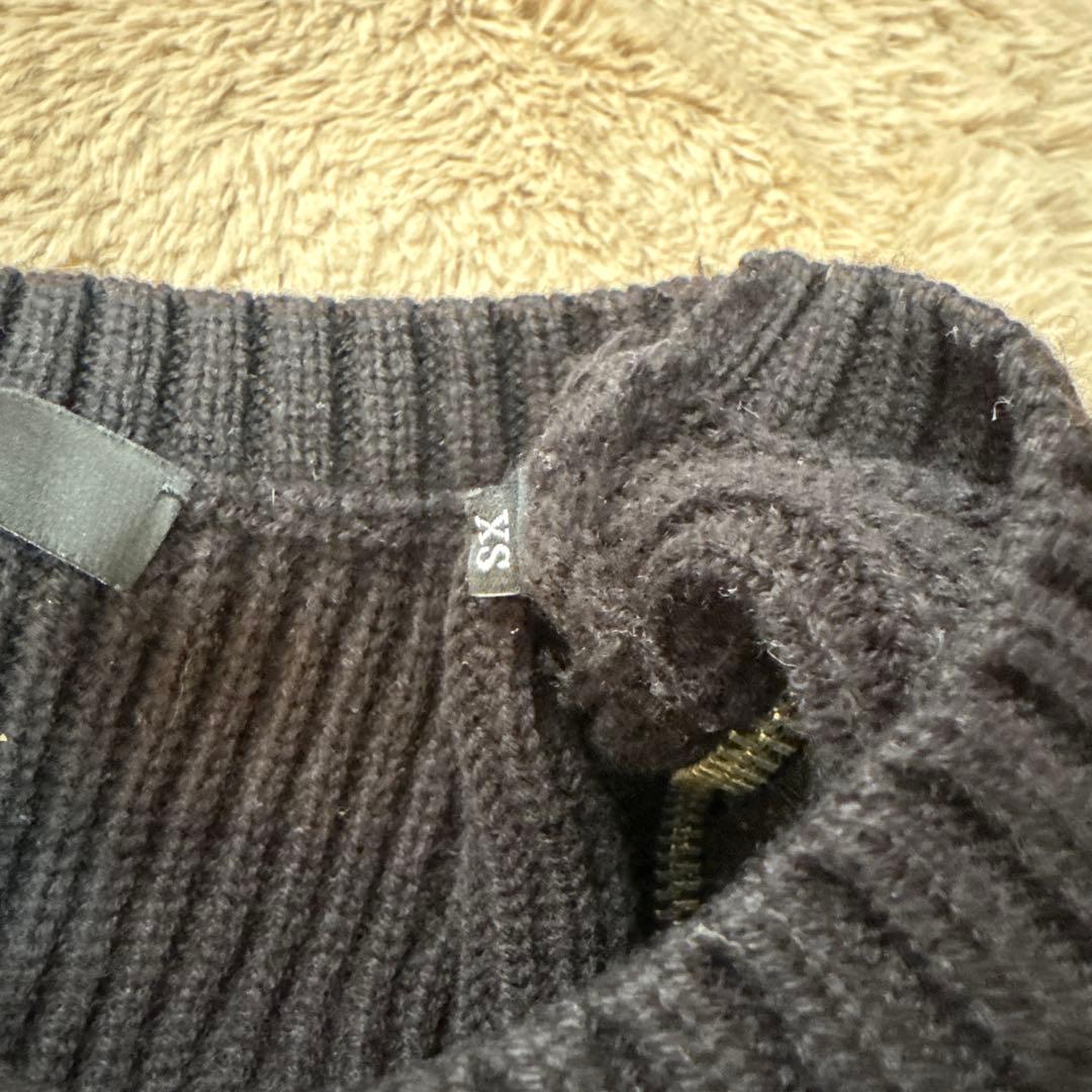 まーみん DIESEL 異素材ドッキングニットワンピース ミディドレス