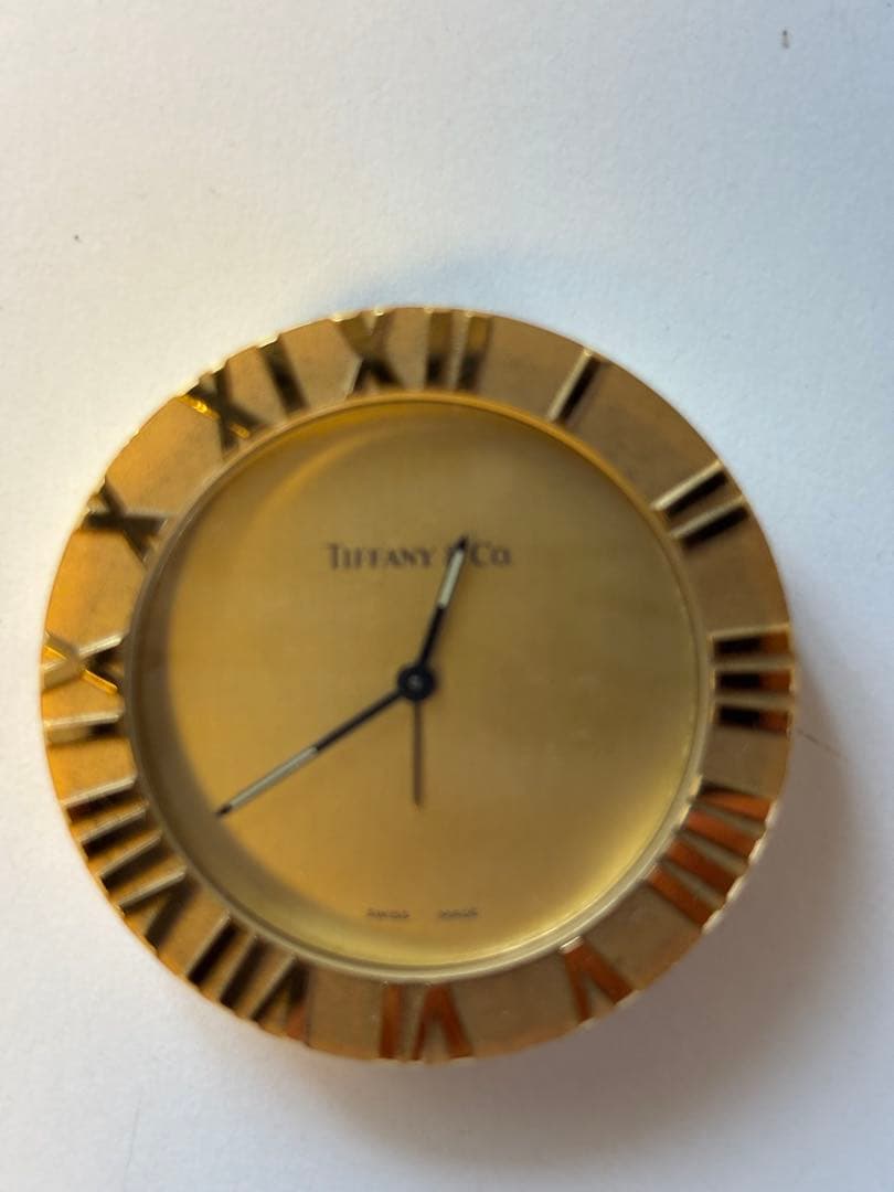 Tiffany & Co. ゴールド置時計