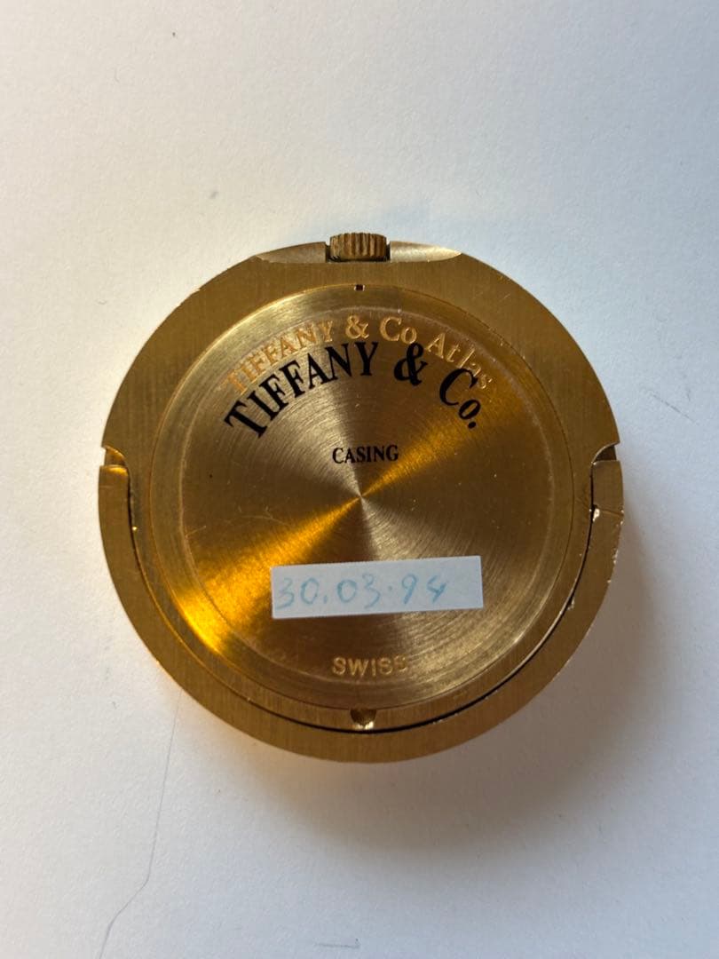 Tiffany & Co. ゴールド置時計