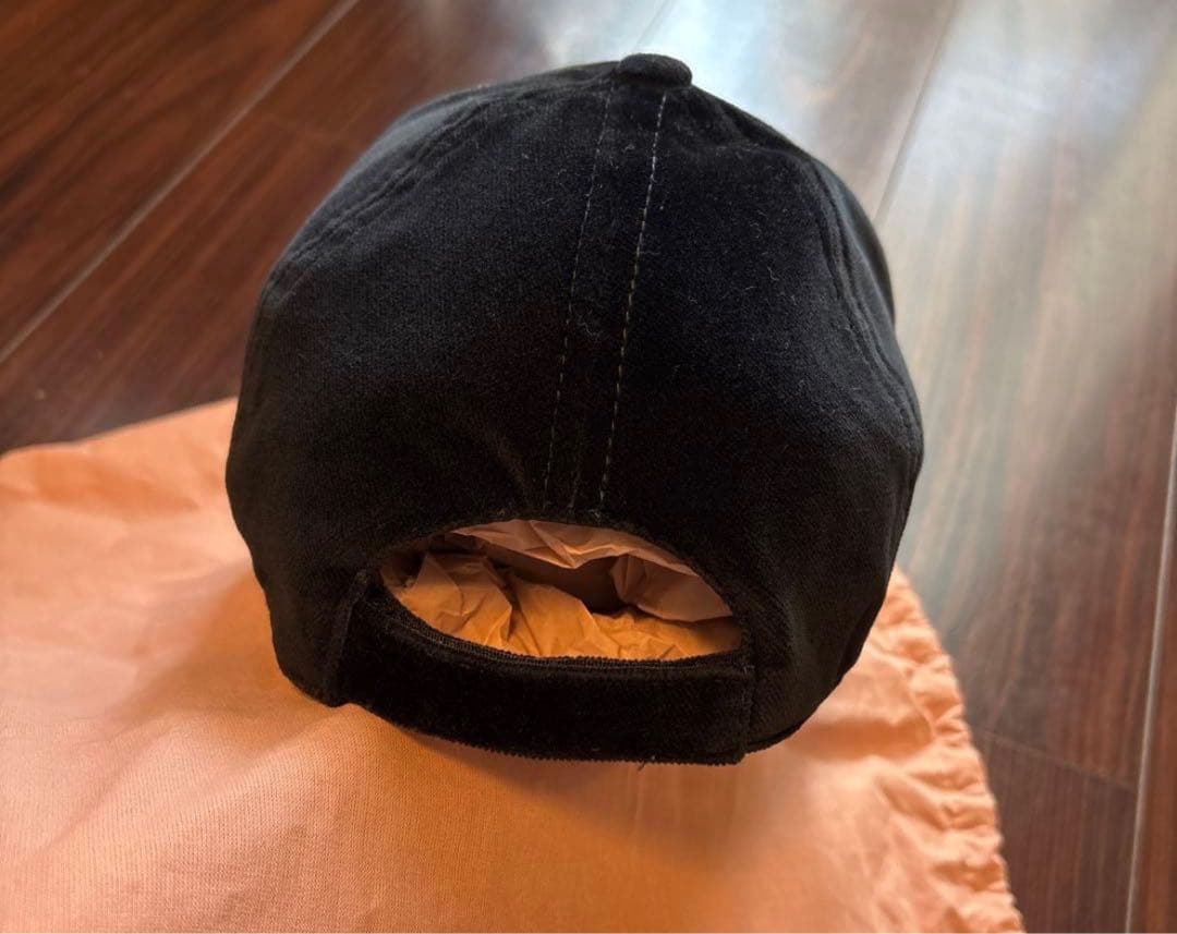 正規購入本物保証miumiuベロアロゴキャップMサイズ