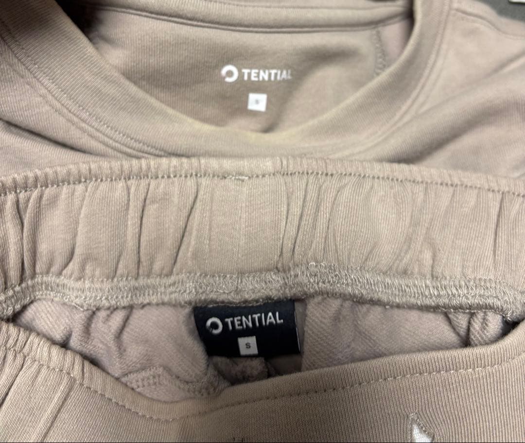 【美品】TENTIAL BAKUNE スウェット上下セット S ブラウン 紐なし