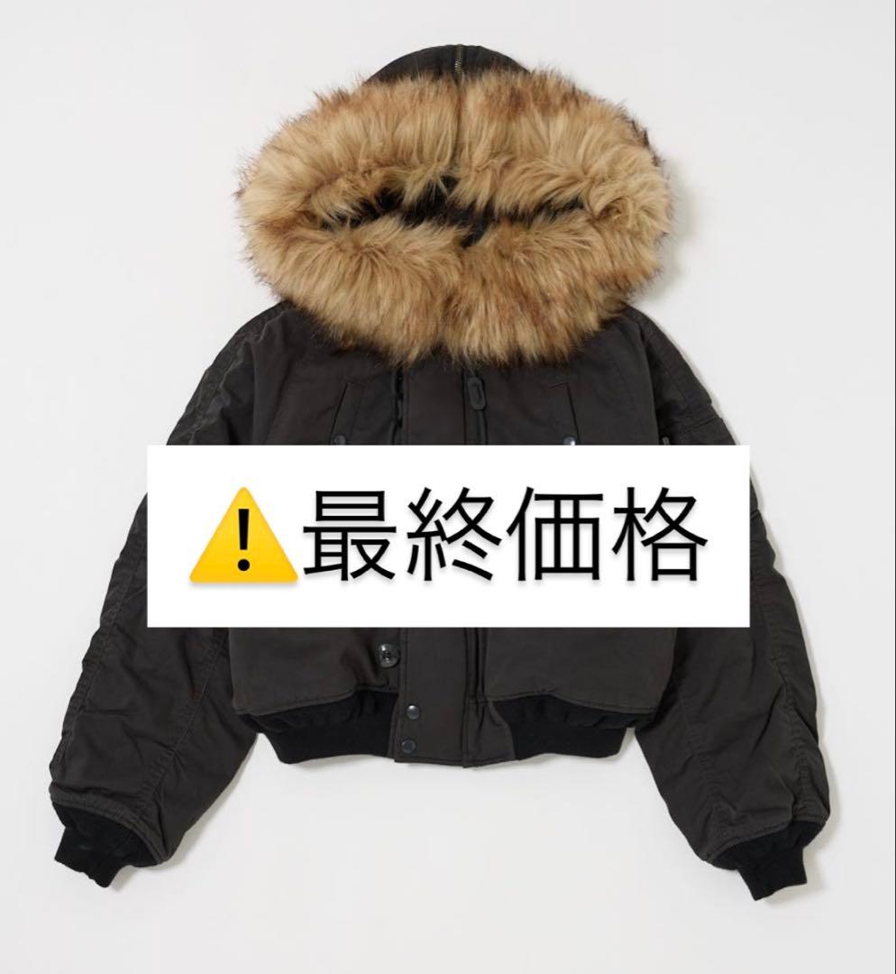 ジャケット・アウター MOUSSY SHORT N2B(L/BLK)