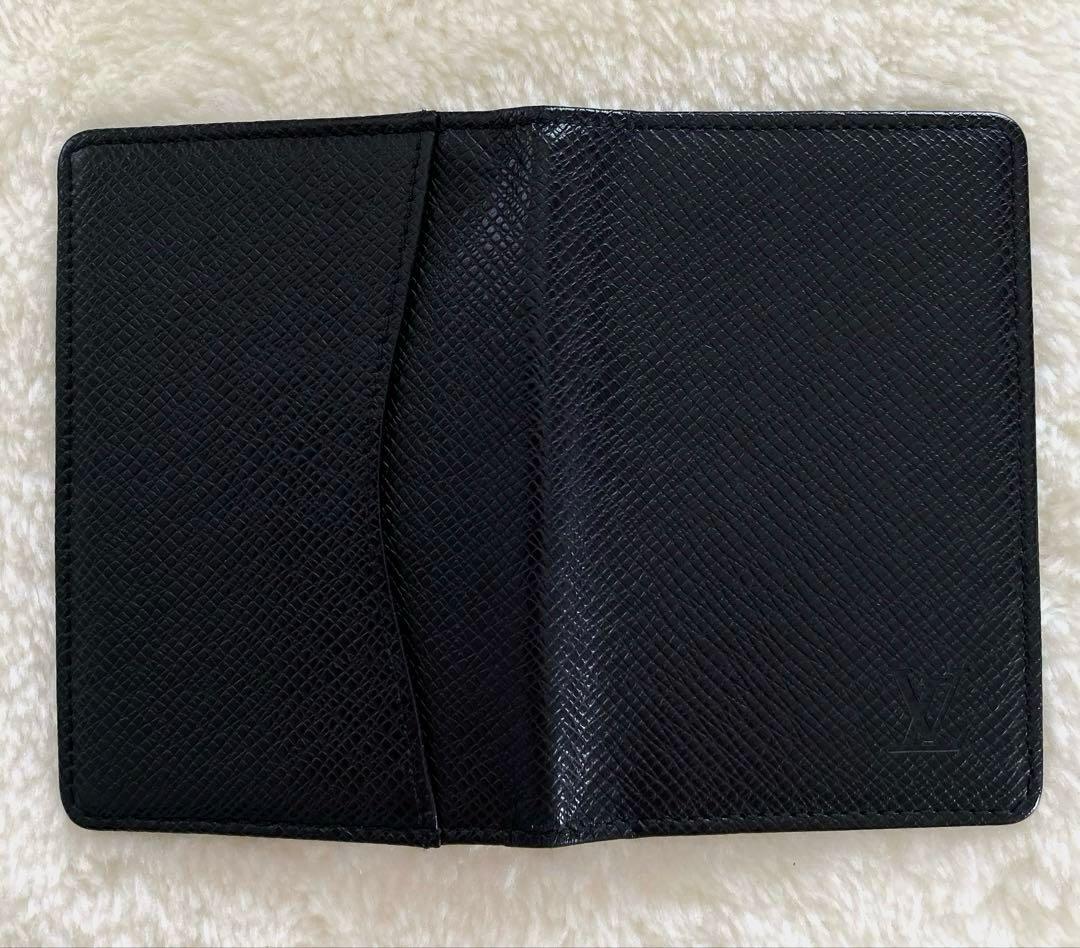Louis Vuitton タイガライン　ブラック 名刺入れ　おまけ紙袋付き