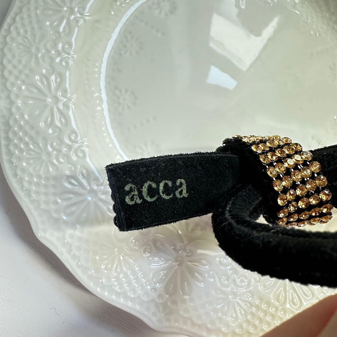 acca ドレスポニー　ヘアゴム ゴールド