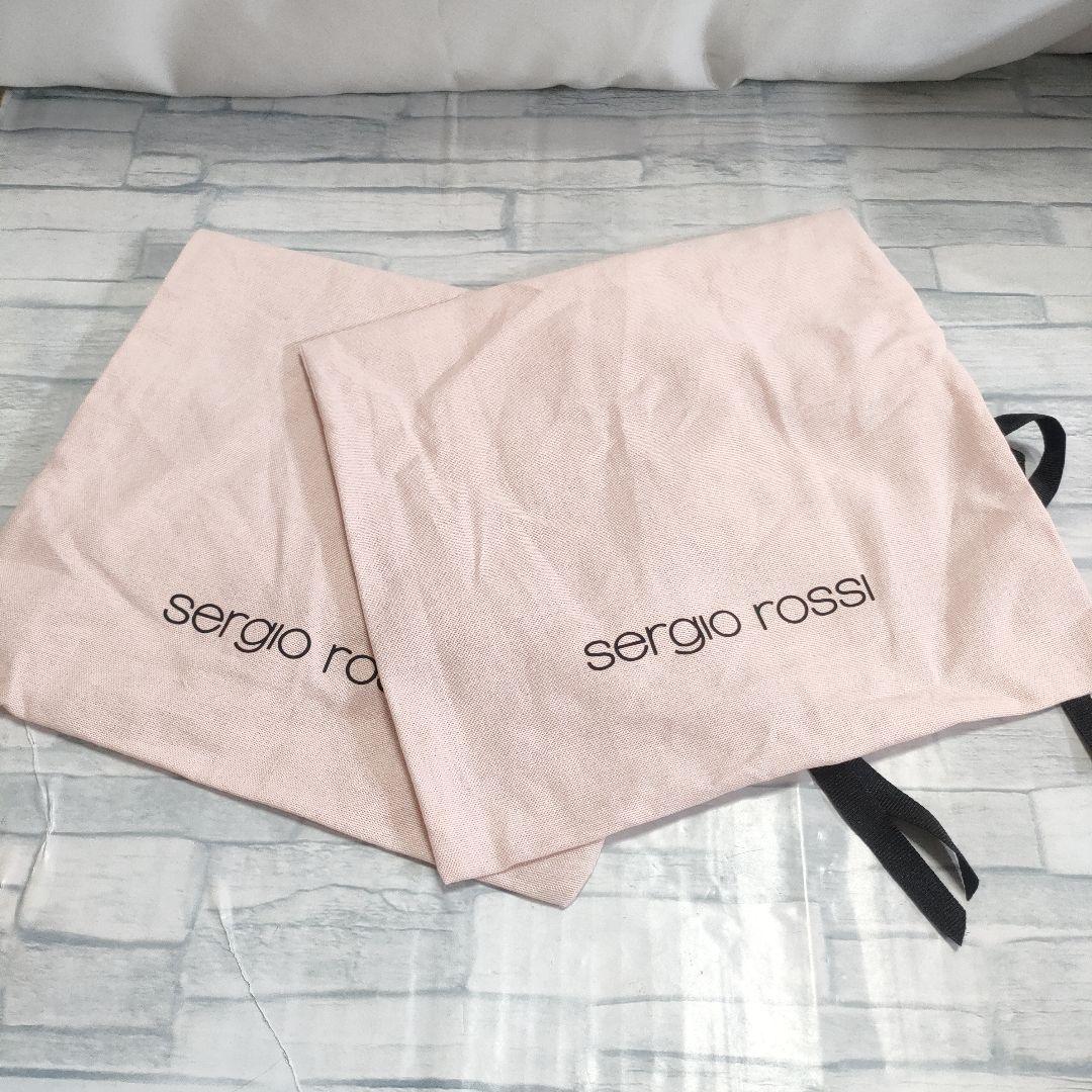 保存袋付き美品✨セルジオロッシ　スウェードパンプス　スリッパ　ピンク　38