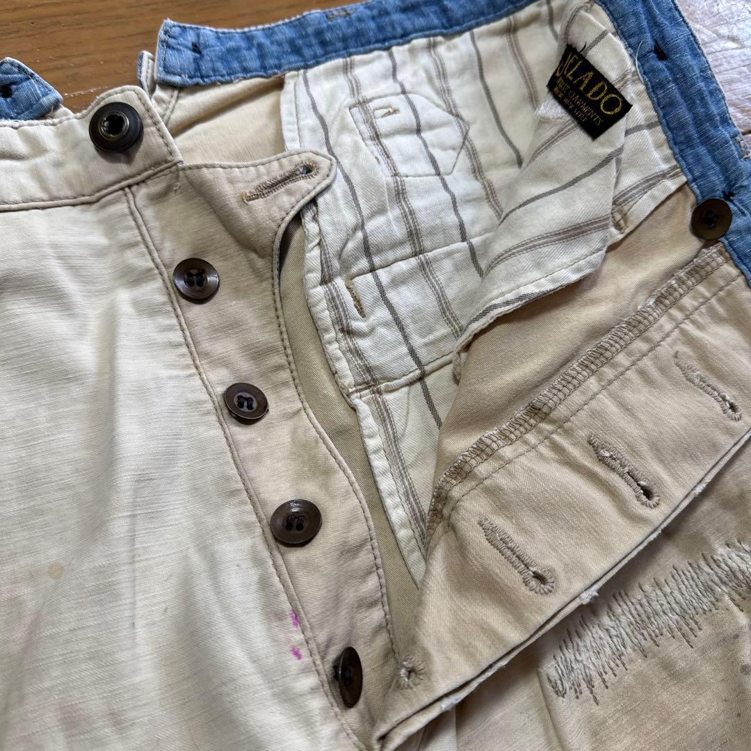 【26 】JELADO ダメージ加工 ホワイトパンツ