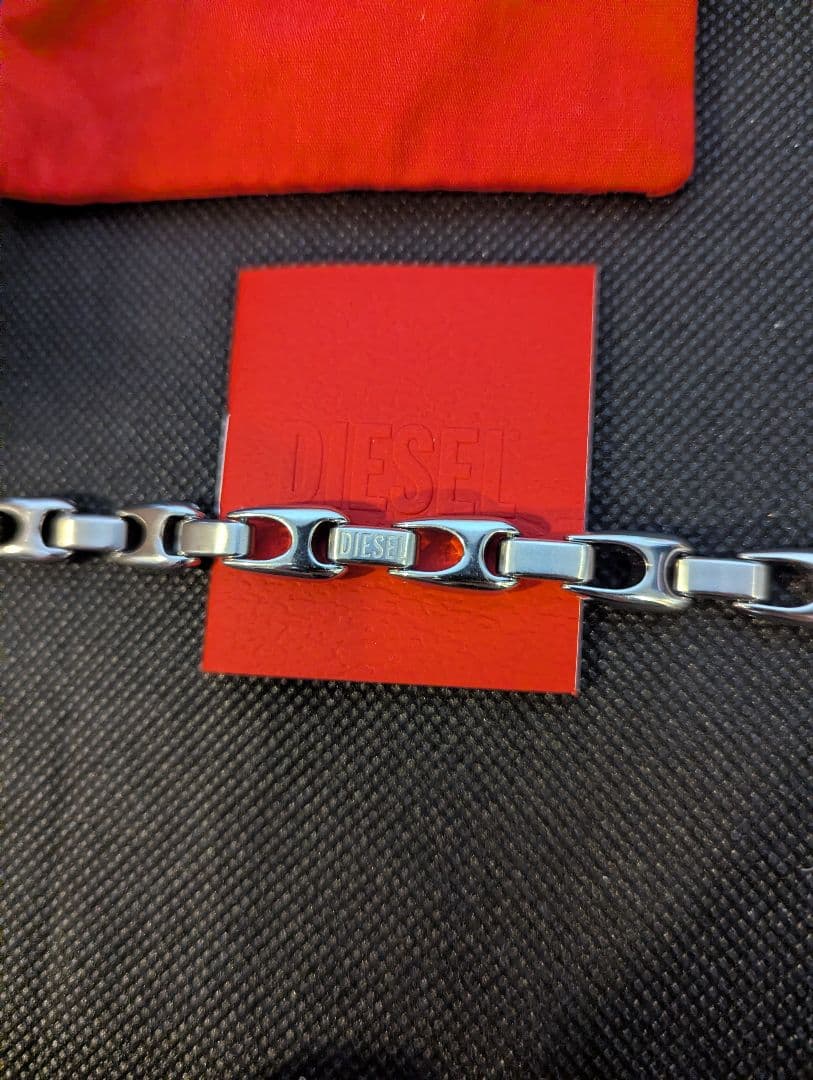 DIESEL 未使用美品グレン期現行モデル チェーンブレスレット
