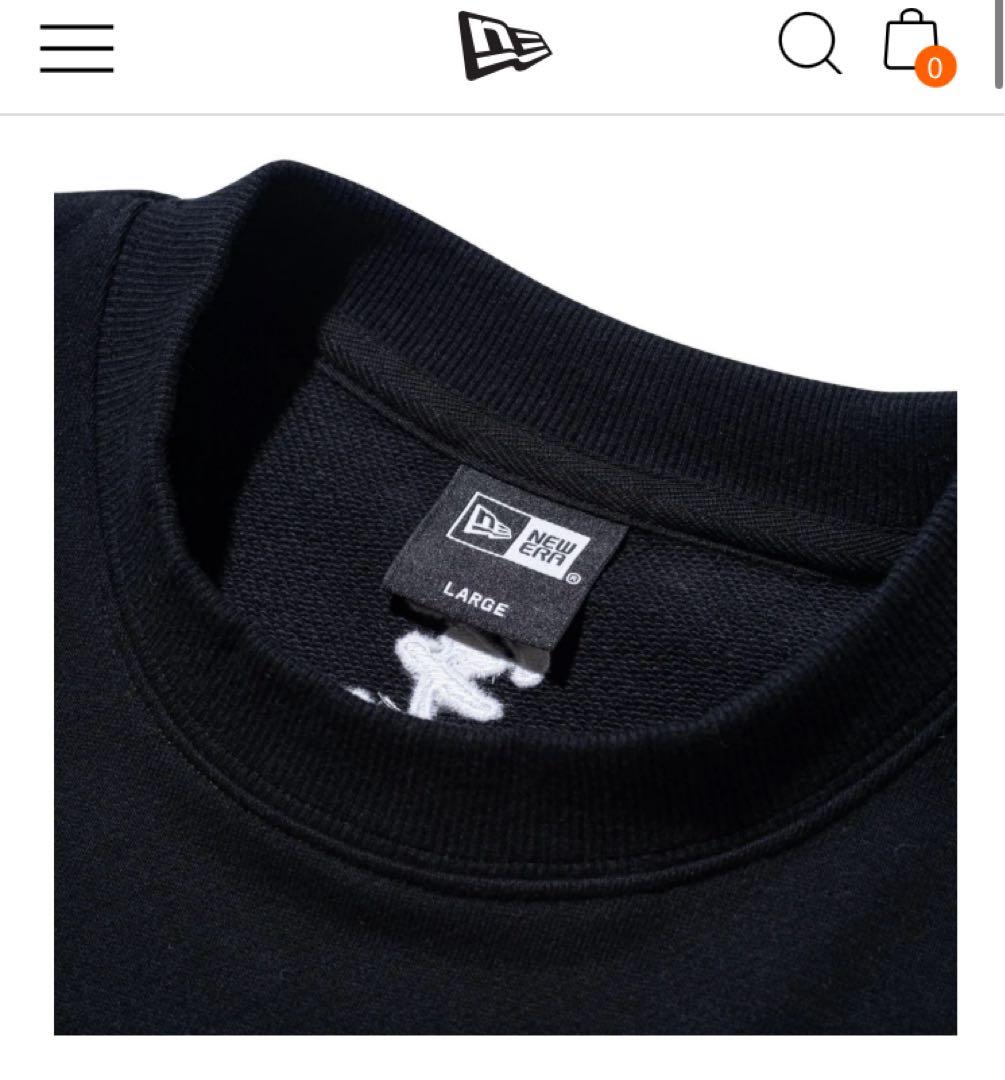 【新品】宇ち多゛×New Era クルーネックスウェット黒XXL ニューエラ
