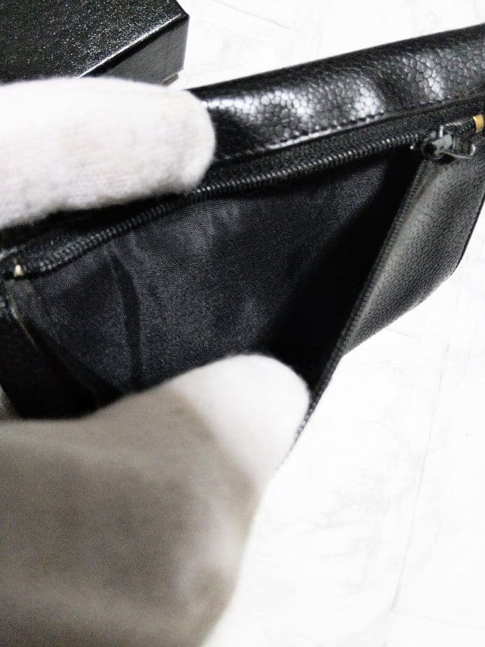 【綺麗】シャネル キャビア デカココマーク中財布