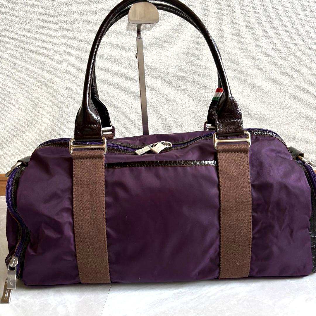 Orobianco オロビアンコ 2WAY ボストンバッグ 紫 美品