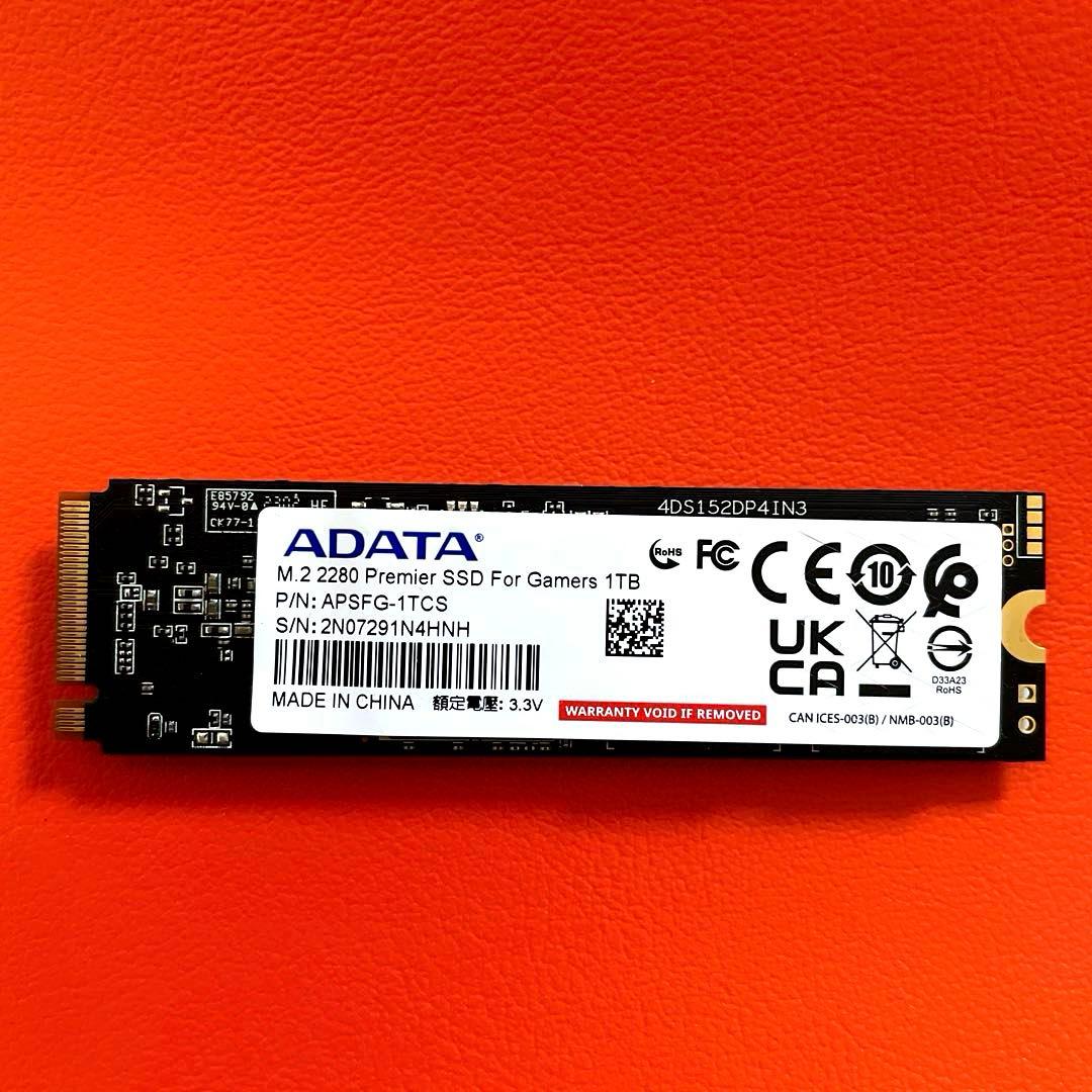 ADATA ゲーミングSSD 1TB Gen4 PS5確認済