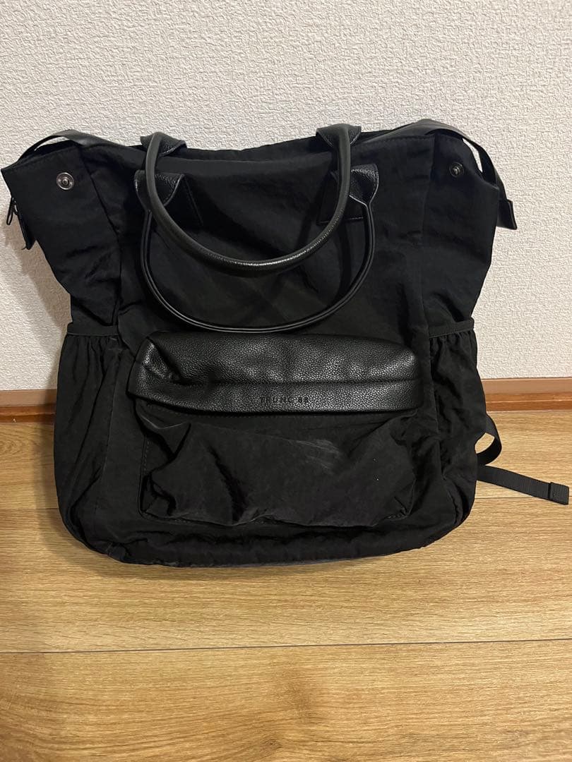 Trunc88 2WAY マザーズバッグ リュック さのまい 黒 ブラック