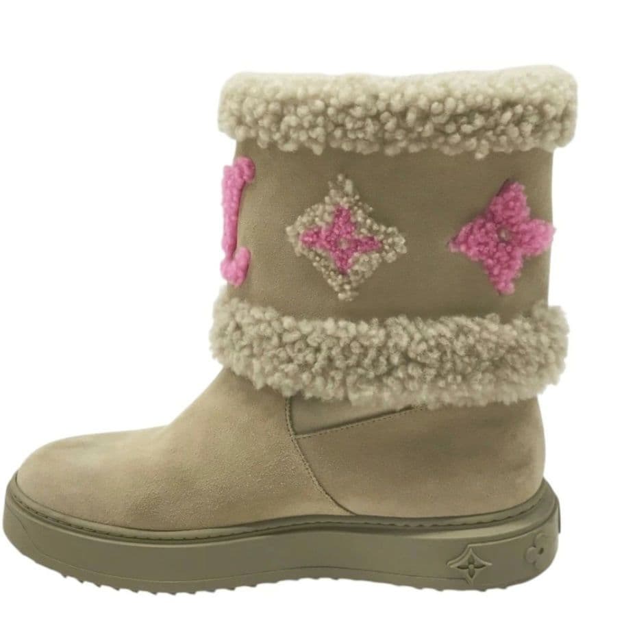 ルイヴィトン スノードロップライン スエード ムートンブーツ 日本限定 完売品