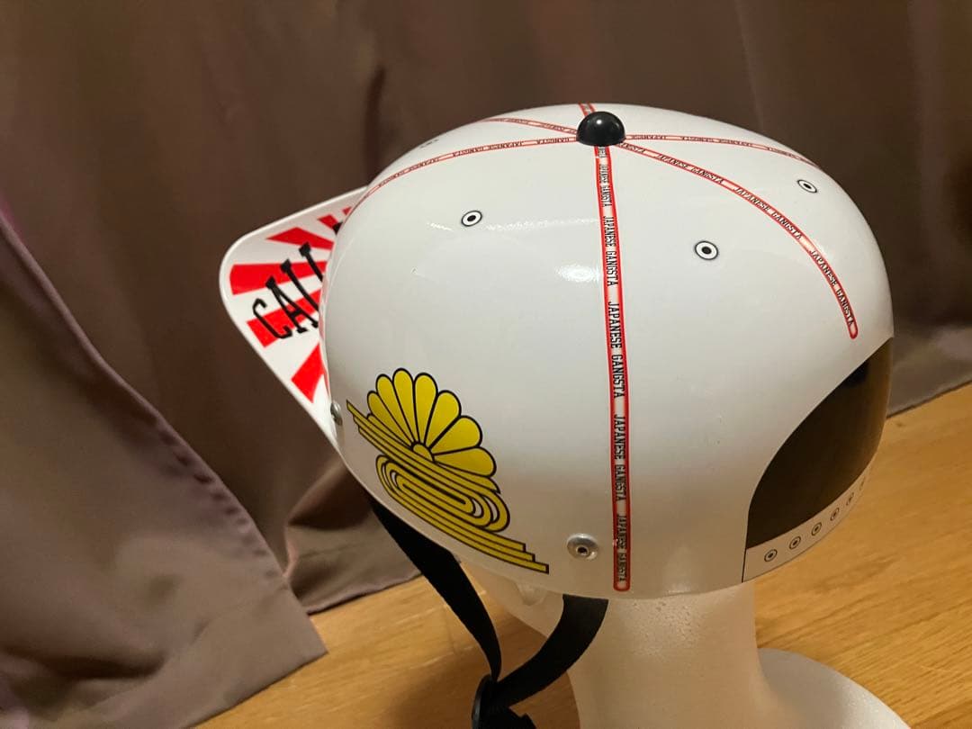 年末価格！キャップ型ヘルメット　角ツバ　コール　旧車　旭日　日章