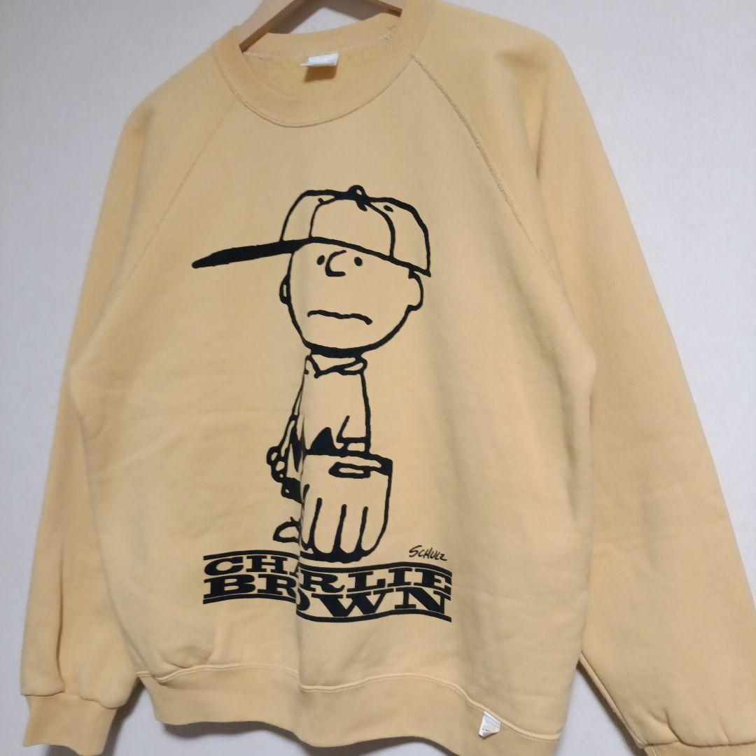 sportswear　PEANUT　ラグランスウェット　別注　チャーリーブラウン