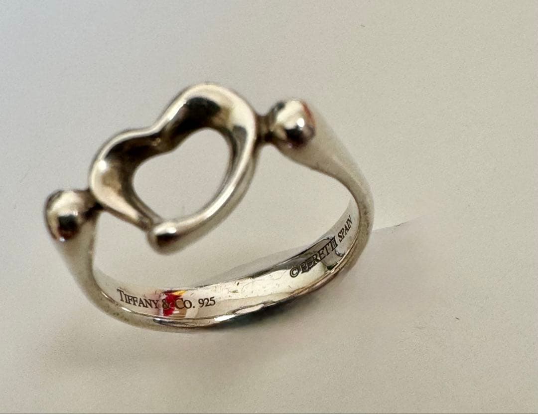 Tiffany & Co. ハート型リング 925シルバー 13号