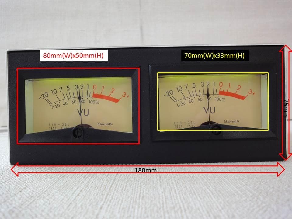 自作ステレオVUメーター193号機（ヤマキFYR-22L）