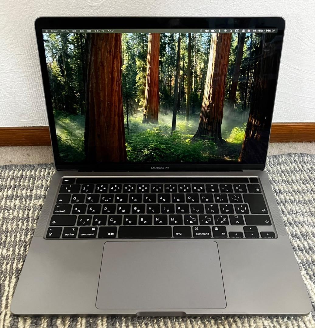 Apple MacBookPro13インチM1 2020/箱・充電器・ケーブル付