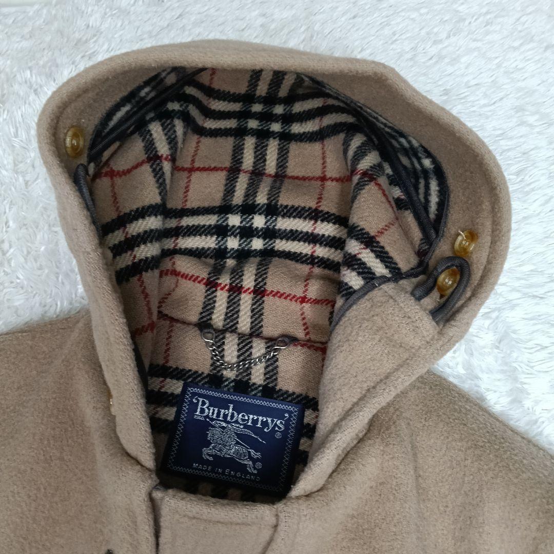 【希少】バーバリー ダッフルコート フード ノバチェック イギリス製