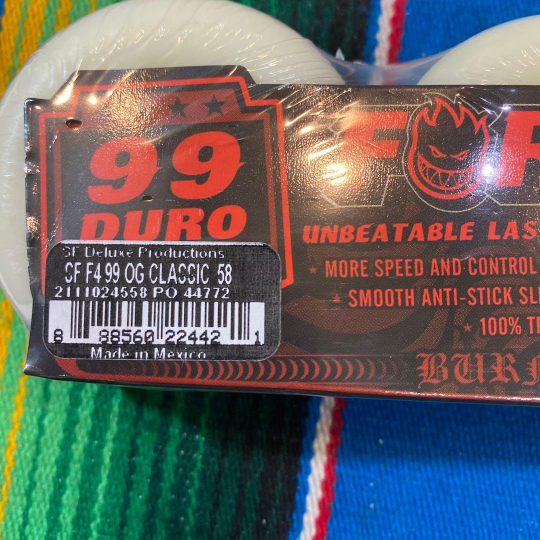 スケートボード SPITFIRE FORMULA FOUR 58mm 99D