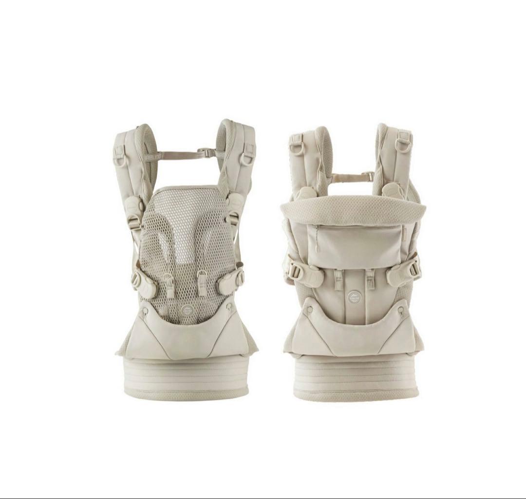 エアバギー・ベビーキャリア ベーシックプラス　サンドアッシュ　メッシュカバー付き