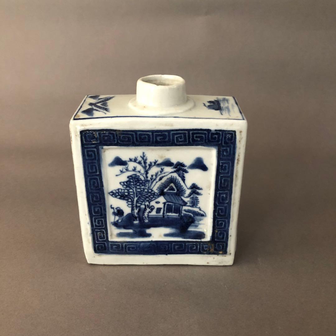 中国骨董　青華　染付　瓶