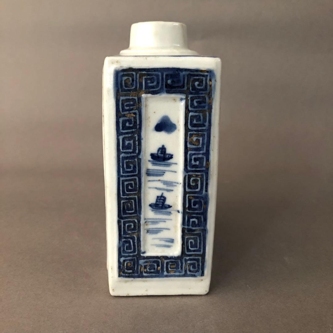 中国骨董　青華　染付　瓶