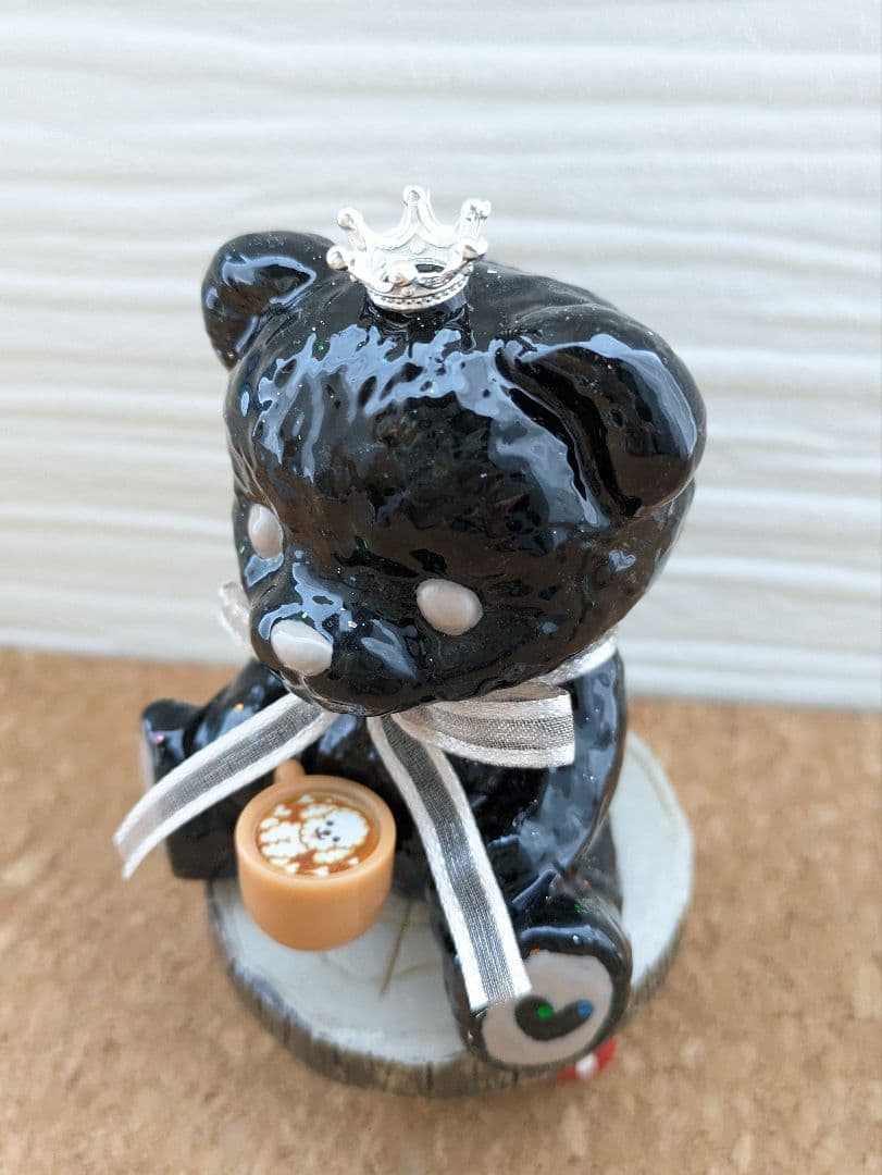 【Milky】ブラックスピネルのくまちゃん形オルゴナイト☆他２点