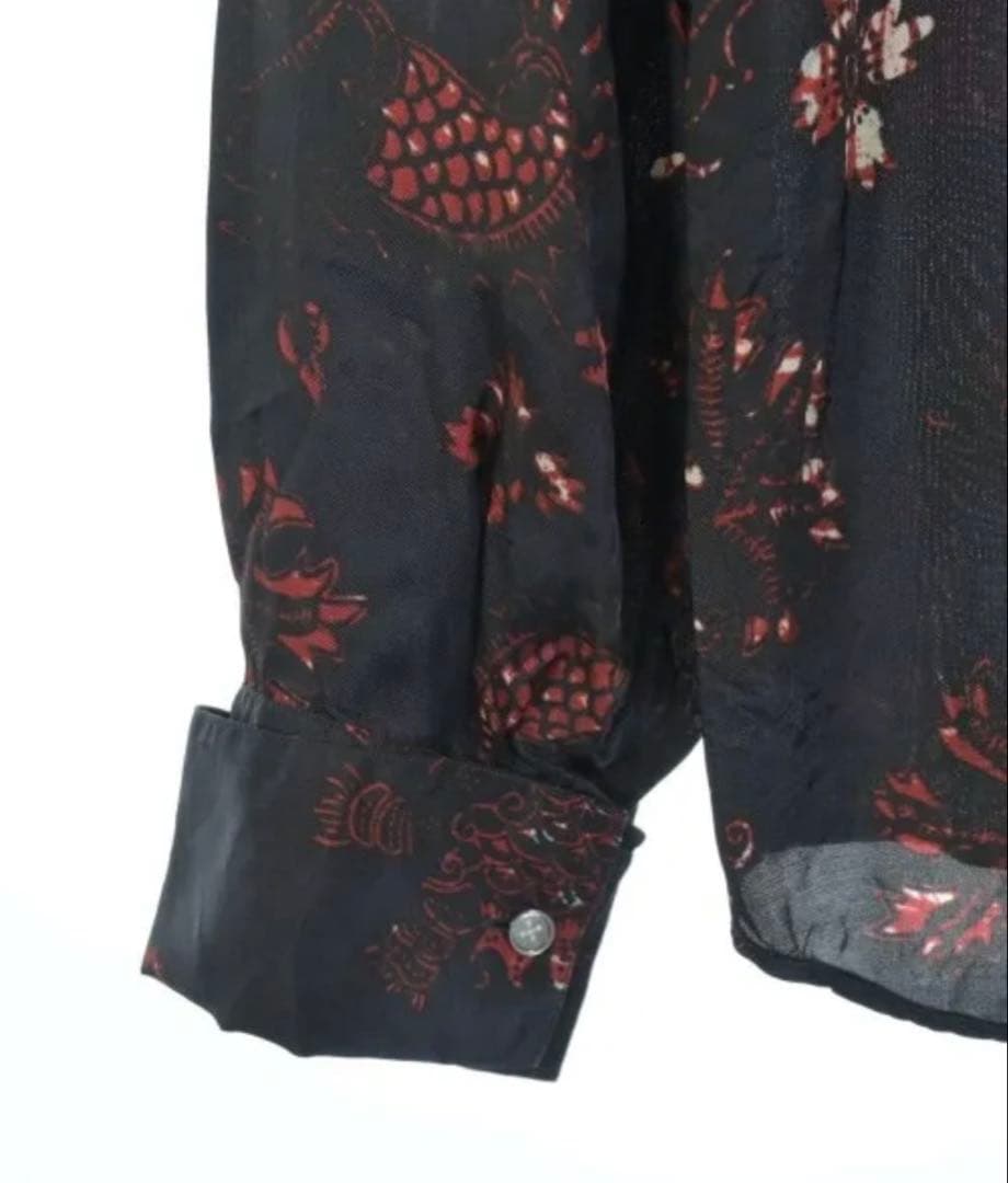 DRIES VAN NOTEN 15-16AW シルク総柄シャツ