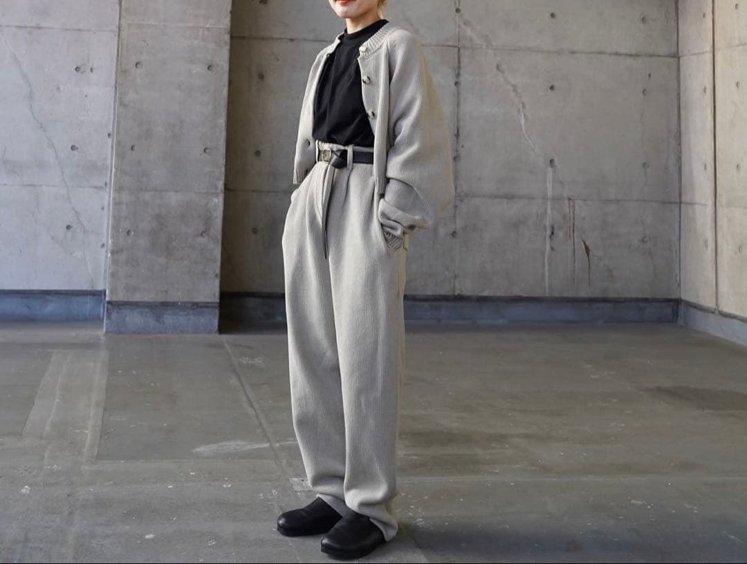 piii【未使用】ETRE TOKYO スムースレザークロッグシューズ