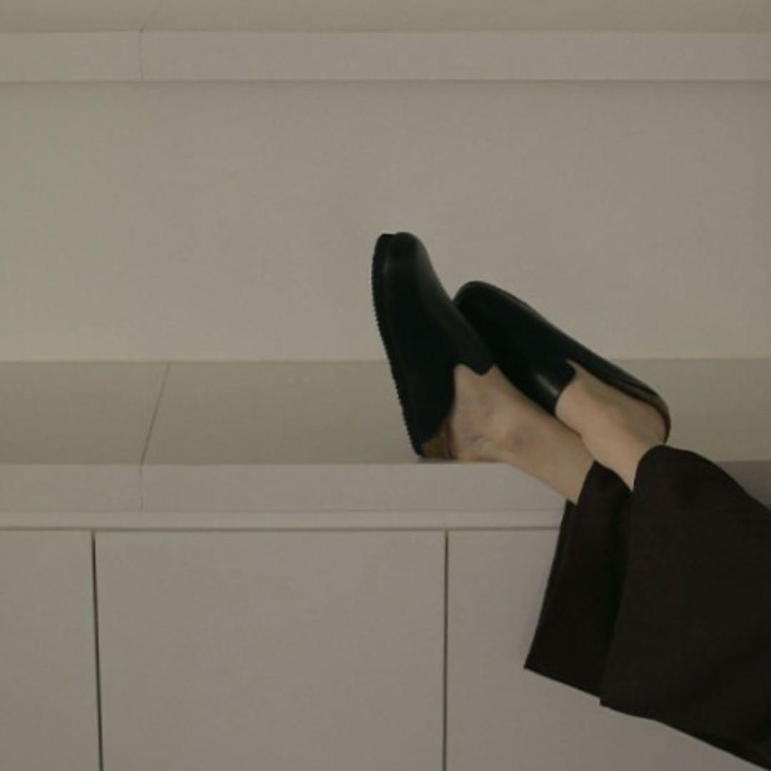 piii【未使用】ETRE TOKYO スムースレザークロッグシューズ