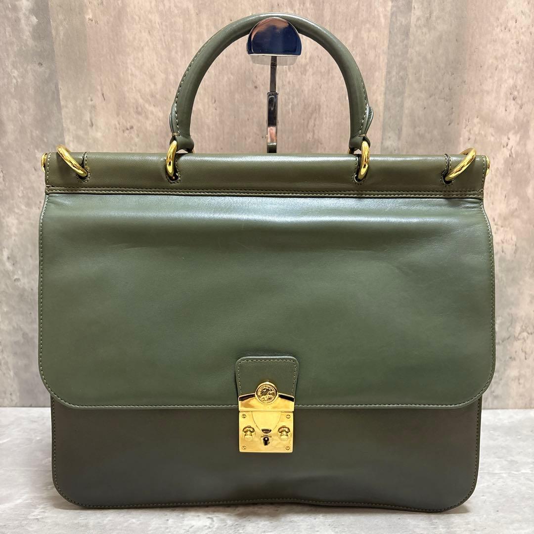 美品✨HUNTING WORLD 2way メッセンジャーバッグ オリーブ