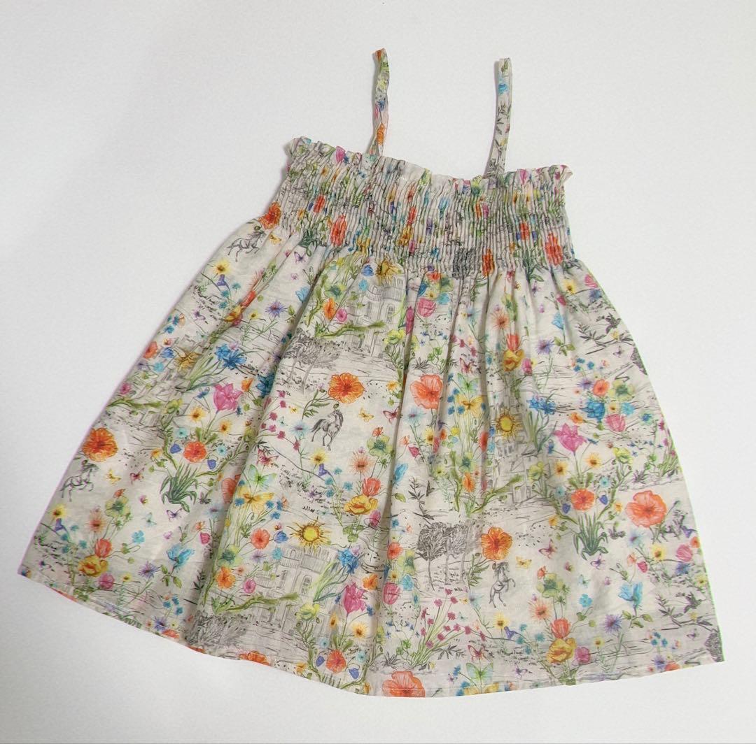 baby Dior 花柄 スモッキング ワンピース チュニック 12