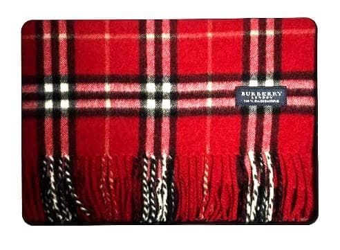 BURBERRY バーバリー マフラー カシミヤ100％ 定番チェック 赤